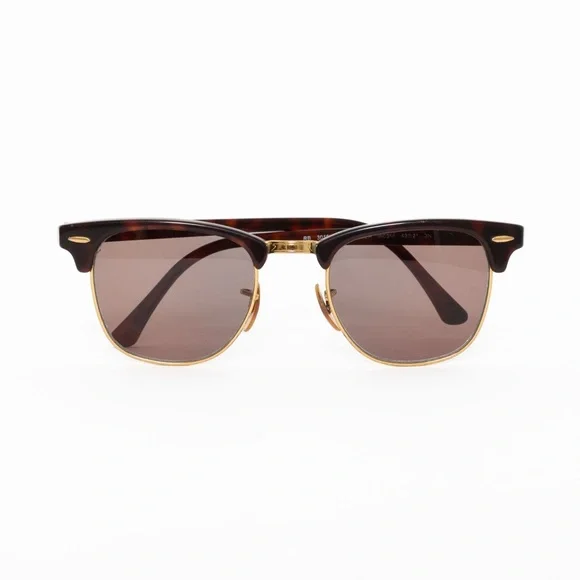 SOLD - Ray-Ban RB3016 Clubmaster W0366 Tortoise Gold 49mm Frame - Picture 5 of 16